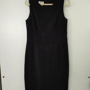 Talbots Size 10 Tailored Sleeveless Black Dress
